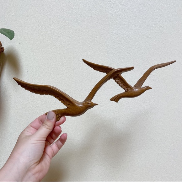 Vintage Homco Flying Bird Wall Decor Set Boho - Picture 2 of 5